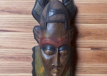 ARM-AFRICAN HANDCRAFT BAKOTA MASK FROM GHANA